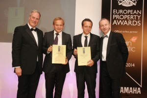 Home Hunts directors Francois-Xavier de Vial and Tim Swannie receiving the awards