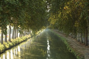 Canal du Midi in Beziers, southern France