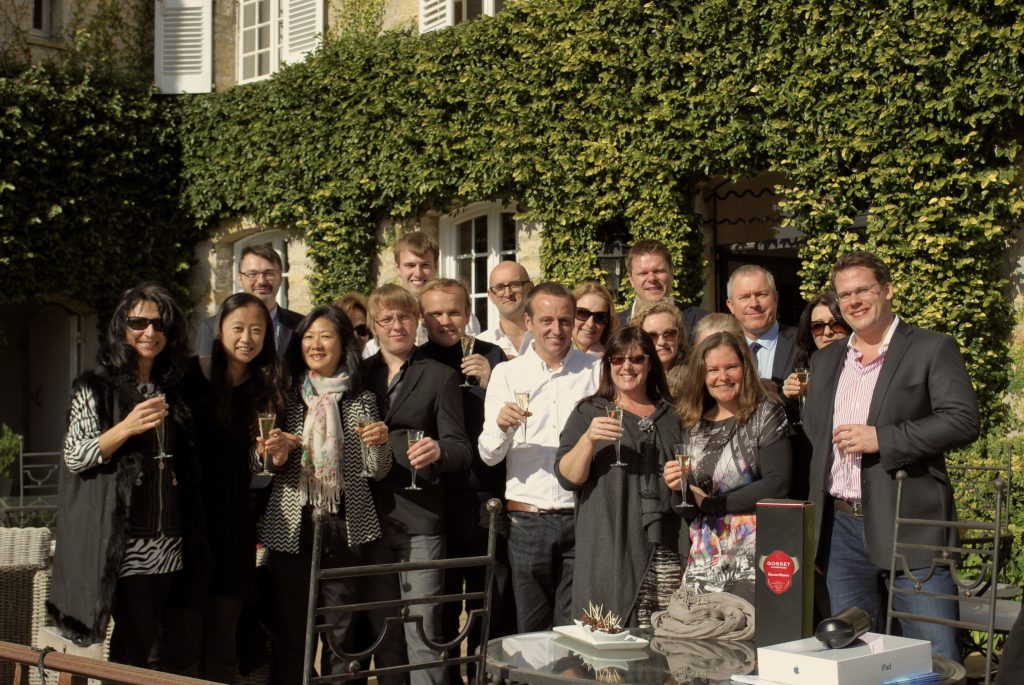 Some of the Home Hunts team at a recent company lunch on the French Riviera