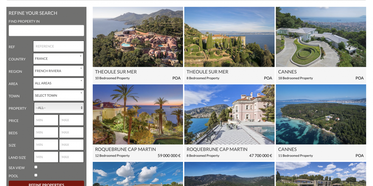 Six of the most exclusive properties for sale on the French Riviera